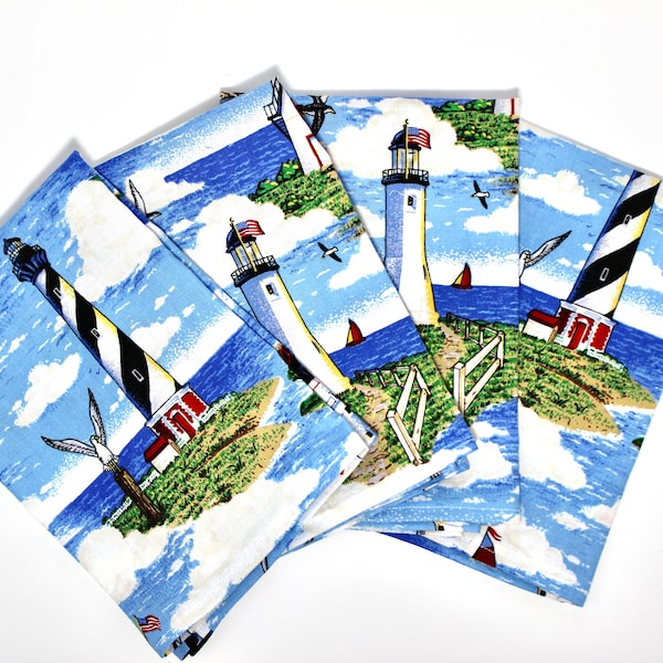 Lighthouse Napkins Etsy