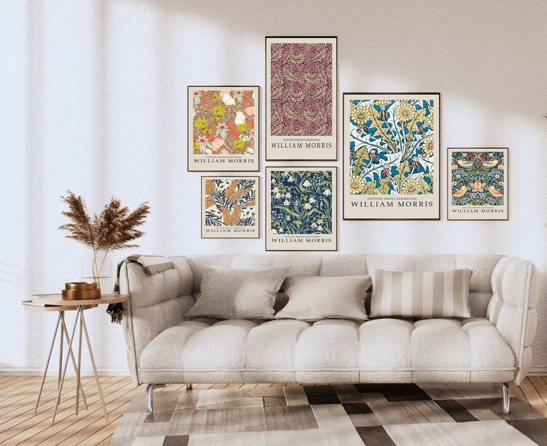 Set of 6 William Morris Print, Art Nouveau Print, Exhibition Print Set ...