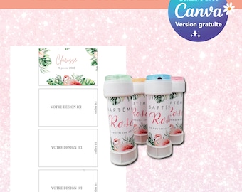 Soap Tube Packaging Template - Bubble Tube Template - Custom Soap Tube - Bubble Tube Canva Template