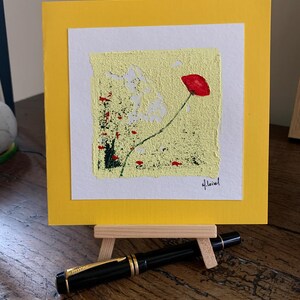 Einzigartige Kunstkarte: BLUMEN SENDEN