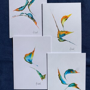 Cartes en SOLDES -35% !!! - cartes vierges peintes à la main et personnalisables