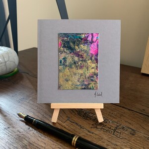 CARTE D'ART, ambiance rose et or