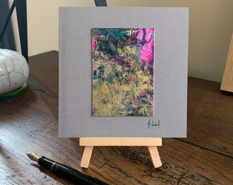 CARTE D'ART, ambiance rose et or