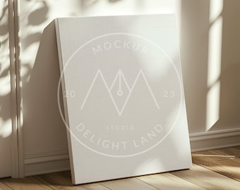 Canvas Mockup, 5:7 ratio/DIN ratio, Vertical Mockup, Natural Light and Shadow, PSD smart object, Digital download