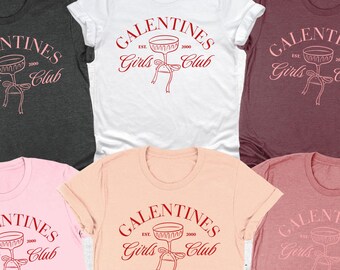 Galentines Day Shirts, Custom Valentine Shirts, Girls Club Tee, Valentines Party Gift, Girls Valentine Tee, Galentines Party, Gift For Women
