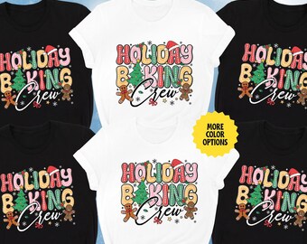 Holiday Baking Crew Shirt, Christmas Cookie Baking Crew Shirt, Matching Family Christmas Shirt, Cookie Baking Crew Shirt, Xmas Matching Tee