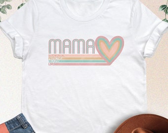 Mama Shirt, Hardworking Protective Selfless Loved Mama, Shirt For Mom, Mama Sweatshirt, Mothers Day Gift, Gift For Mom, Gift For New Mom
