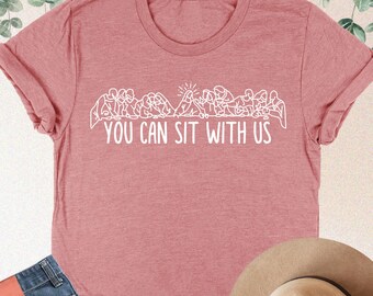 You Can Sit With Us Shirt, Easter Lords Shirt, Jesus Easter Shirt, Christian Easter Gift, Faith Based, Easter Religious Shirt,Church Apparel