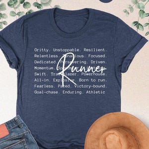 Runner Shirt, Running Shirt, Runner Words, Marathon Runner Gifts, Shirt For Runner, Woman Running Shirt, Man Running Tee, Marathoner Shirt