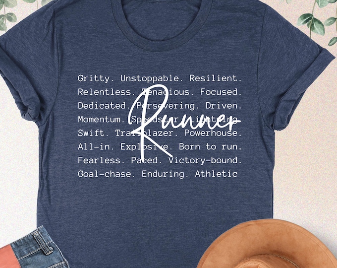Runner Shirt, Running Shirt, Runner Words, Marathon Runner Gifts, Shirt For Runner, Woman Running Shirt, Man Running Tee, Marathoner Shirt