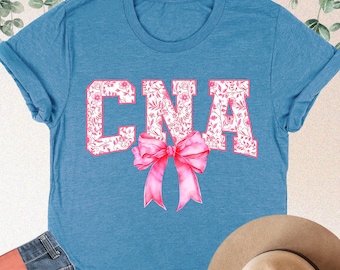 CNA Shirt Woman, Certified Nursing Assistant Shirt, CNA Gifts, Floral CNA Tee, Nursing School Shirt, Cna Appreciation, Women Cna Graduation