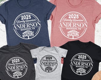 Custom Family Reunion Shirts, Family Name Shirt, Personalized Family Trip Shirts, Matching Family Reunion Gifts, Family Tree, Location Shirt