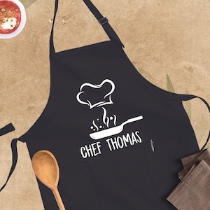 Personalized Chef Apron, Personalized Apron Gift, Custom Men Apron, Chef Apron, Cooking Apron, Aprons For Men, Fathers Day Gift, Men Apron