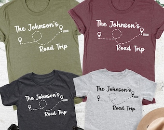 Custom Road Trip shirt, Family Road Trip Tshirt, Girls Weekend, Travel Shirt, Personalized Trip Tee, Custom Destination, Family Vacation Tee