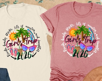 Girls Trip 2026 Shirt, Summer Trip Shirt, Best Friends Trip, Girls Vacation Shirt, Beach Lover Shirt, Girls Weekend Trip, Summer Vacay Shirt