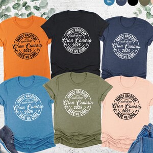 Family Vacation 2025 Shirt, Matching Vacation Tee, Custom Group Trip Shirts, Ready Or Not Here We Come, Custom Vacation, Family Trip Shirts