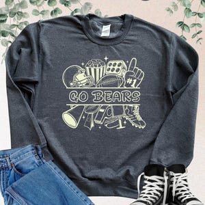 Custom Football Name And Number Sweatshirt, Football Hoodie, Football Season Gift, Game Day Sweater, Sports Mom Hoodie, Football Team Sweats
