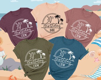 30th Birthday Crew Shirt, Birthday Babe, 30th Birthday Party Shirts, Birthday Squad Shirt, Birthday Girl Shirt, Girls Birthday Party Gift
