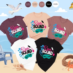 Spa Squad Shirt, Girls Weekend Shirts, Spa Shirt, Therapy Shirt, Spa Girls Party, Spa Birthday Party, Spa Theme Party, Spa Party Favors, Spa