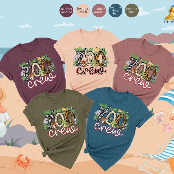 Zoo Crew Shirt, Animal Lover Shirt, Animal Keeper Shirt, Family Matching Shirt,  Zoo Trip Shirt, Zoo Vacation Shirt, Cute Animal Shirt Gift