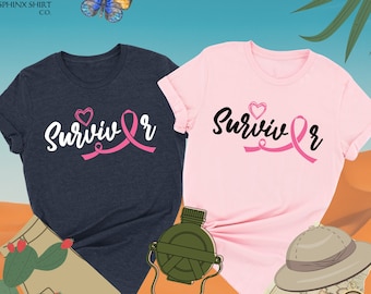 Survivor Shirt, Breast Cancer Shirt, Pink Ribbon Shirt, Breast Cancer Survivor Gift, Cancer Awareness Shirt, Motivational Shirt,Cancer Shirt