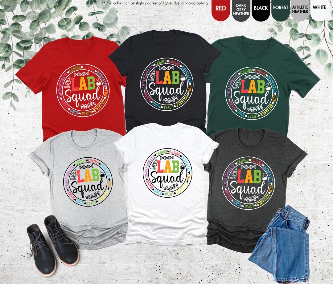 Lab Squad Shirt, Lab Week Gifts, Laboratory Technician, Lab Assistant ...