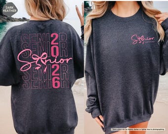 Senior 2026 Sweatshirt, Class Of 2026 Hoodie, Cute Senior Sweater, Graduation 2026 Sweatshirt, Senior Gift, Senior Mom Hoodie, Senior Class