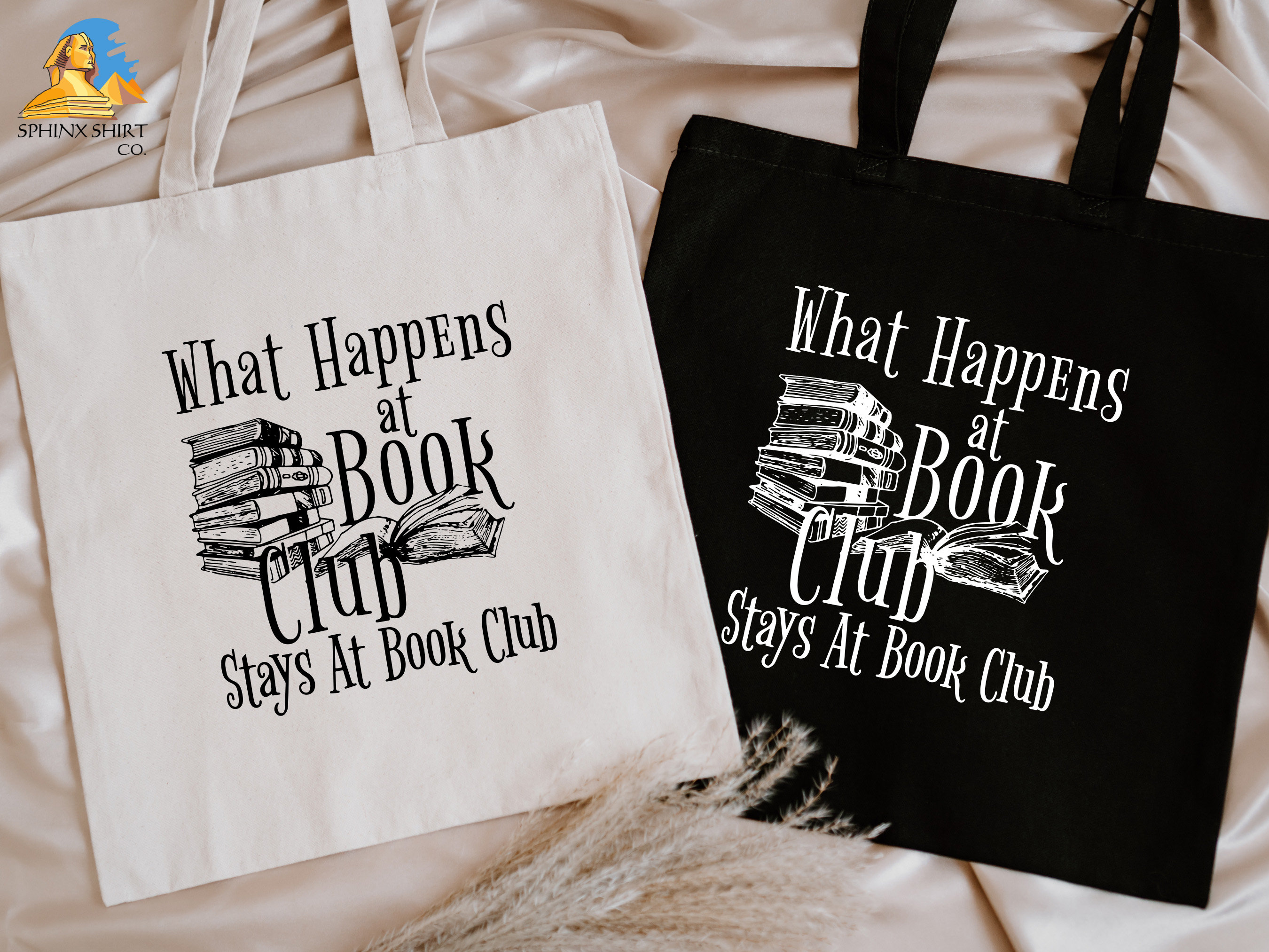 Book club tote bags sale