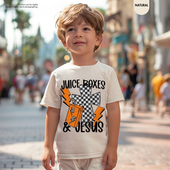 Juice Boxes And Jesus Shirt,Jesus Kid Shirt, Biblical Kids Shirt, Gift For Toddler,Christian Kids Gift,Biblical Toddler Shirt,Religious Kids