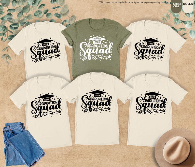 Custom 2026 Graduation Squad Shirt, Personalized Grad Gifts, Graduation Squad Shirt, Custom Senior Shirt, Senior Gifts, Family Graduation imagem 9