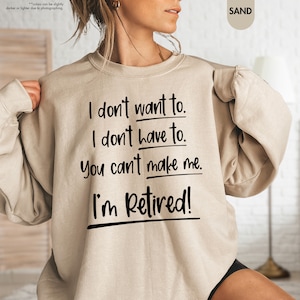 a woman wearing a sweatshirt that says i don't want to i don '