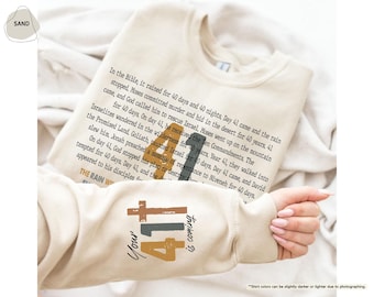 Your 41 Is Coming Sweatshirt, Mens Womens Religious Sweatshirt, Jesus Hoodie, Christian Birthday Gift, Christian Saying, Bible Verse Sweater