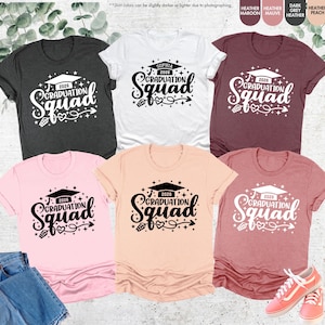 Custom 2026 Graduation Squad Shirt, Personalized Grad Gifts, Graduation Squad Shirt, Custom Senior Shirt, Senior Gifts, Family Graduation imagem 5
