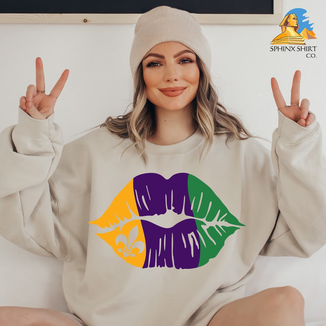 Lulu Bebe Sequin Mardi Gras Pup Sweatshirt