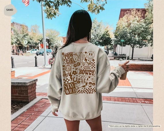 Cowgirl Howdy Stay Wild Sweatshirt, Trendy Western Hoodie, Country Lover, Concert Sweater, Southern Sweatshirt, Retro Cowgirl, Texas Gift