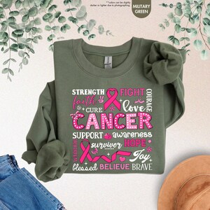 a t - shirt with a breast cancer message on it