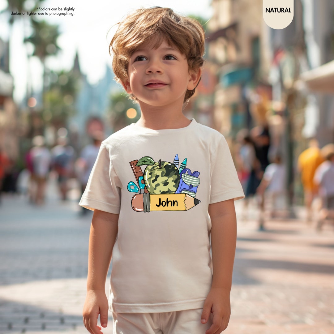 Personalized Back to School Shirt, Boys Back to School Shirt,shirt for