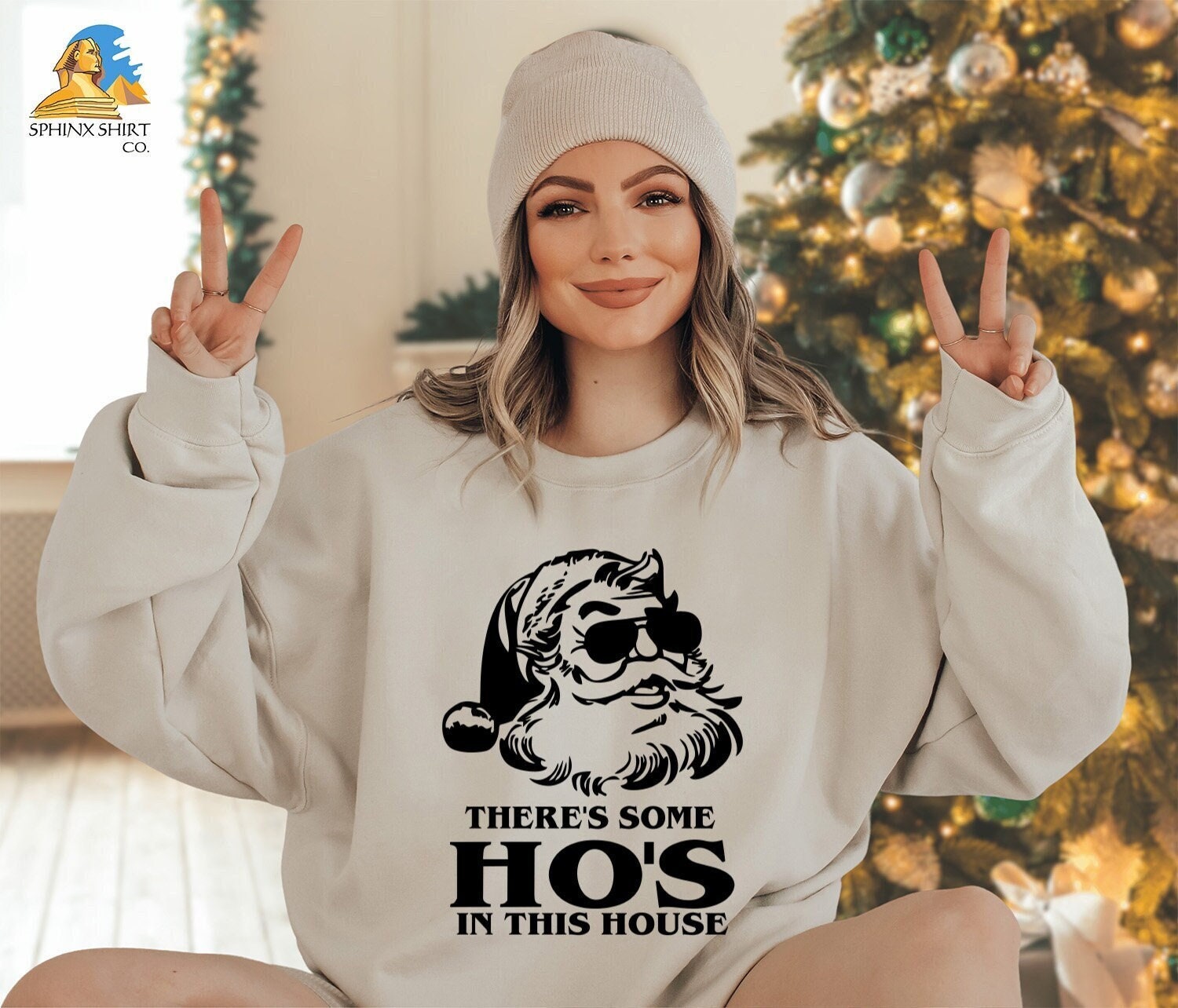 Cardi B Theres Some Hos In This House Christmas Sweatshirt Tops