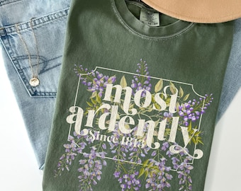 Camiseta Orgullo y Prejuicio: Con la mayor pasión, Jane Austen Camiseta Comfort Colors