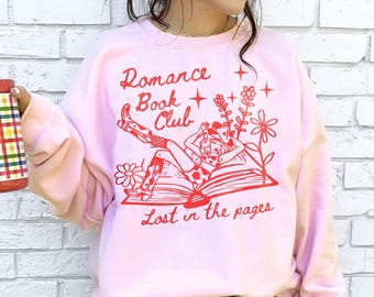 Sudadera del club de lectura romántica / Regalo literario acogedor para lectores