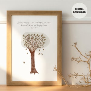 All the Lives | Virginia Woolf Quote | Cosy Autumn Printable Wall Art | Cozy Fall Digital Download | Cottagecore Printable |