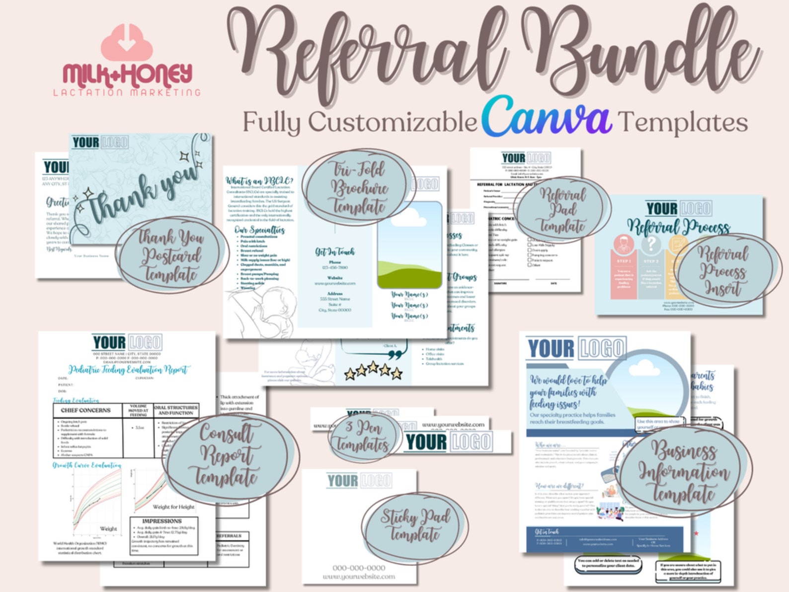 Referral Template Bundle Etsy Referral Template Bundle Etsy