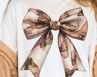 Camo Bow Png, girls camo bow png, camo bow shirt png, Camo Coquette Bow PNG, duck hunting sublimation, Pink camo png, Ducks png, fall png