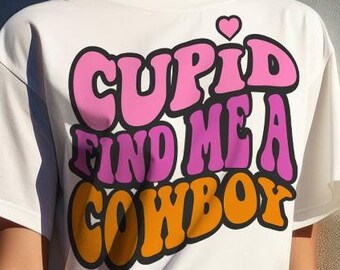 Cupido Encuéntrame un vaquero png, San Valentín vaquero png, San Valentín occidental png, San Valentín png, amor occidental png, Cupido png, Diseños de sublimación