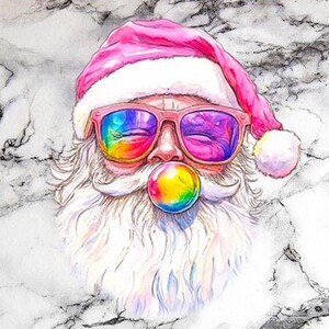 LGBTQ Christmas PNG, LGBT Santa blowing bubble png, Pride Santa png, Gay clipart, Lesbian clipart, Pride christmas png, Santa png, lgbt png