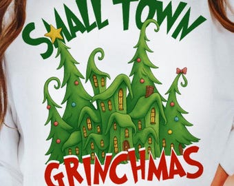 Small town Christmas png, Merry Christmas Png, Christmas Movie Png, Green Guy Png, Retro Christmas Png, Xmas Png, Trendy Christmas Png