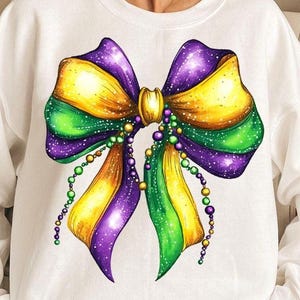 Mardi Gras bow png, Mardi gras coquette bow png, Louisiana png, Fleur De Lis png, Mardi Gras png, King Cake png, mardi gras 2025 png