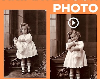 Animate Your Photos into Video, Photo Memories, Photo Restoration, Old photo Bring Memories to Life, Video from Photo, Unique Memorial Gift
