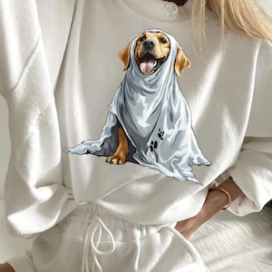Retriever Dog Ghost png, Dog Ghost png, Golden Retriever png, halloween hond png, hondenspook png, hondenliefhebber png, retriever png, hond png