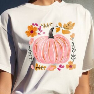 Boho fall png, pumpkin with flowers png, Boho Pumpkin png, Retro fall png, Fall Pumpkim Design, Fall png, Autumn png, Thanksgiving png